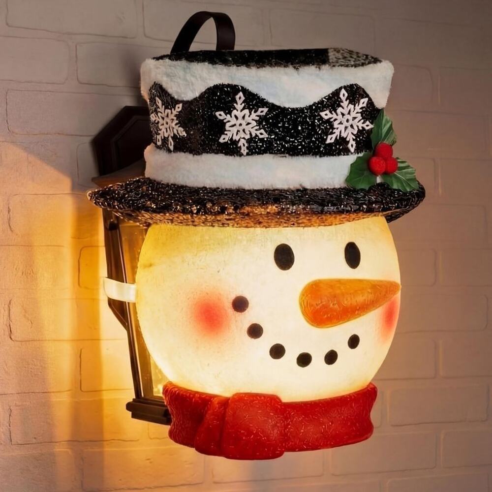 1 Pcs Christmas Porch Light Covers Christmas Outdoor Hanging Decorations Flexibl